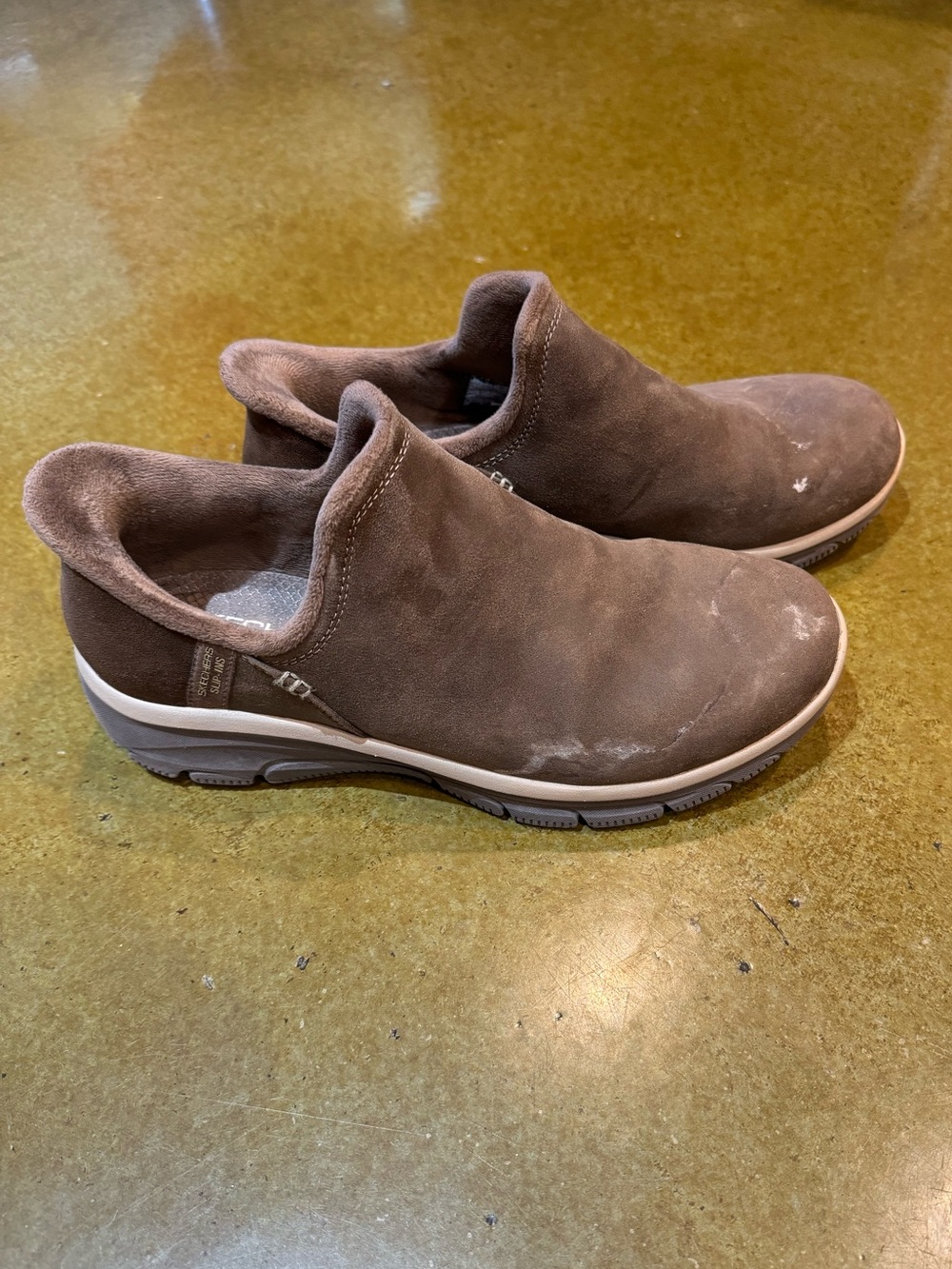 Skechers Women’s size 10 Chocolate Brown Slip-On Comfort Suede Ankle Boot - Picture 8 of 11